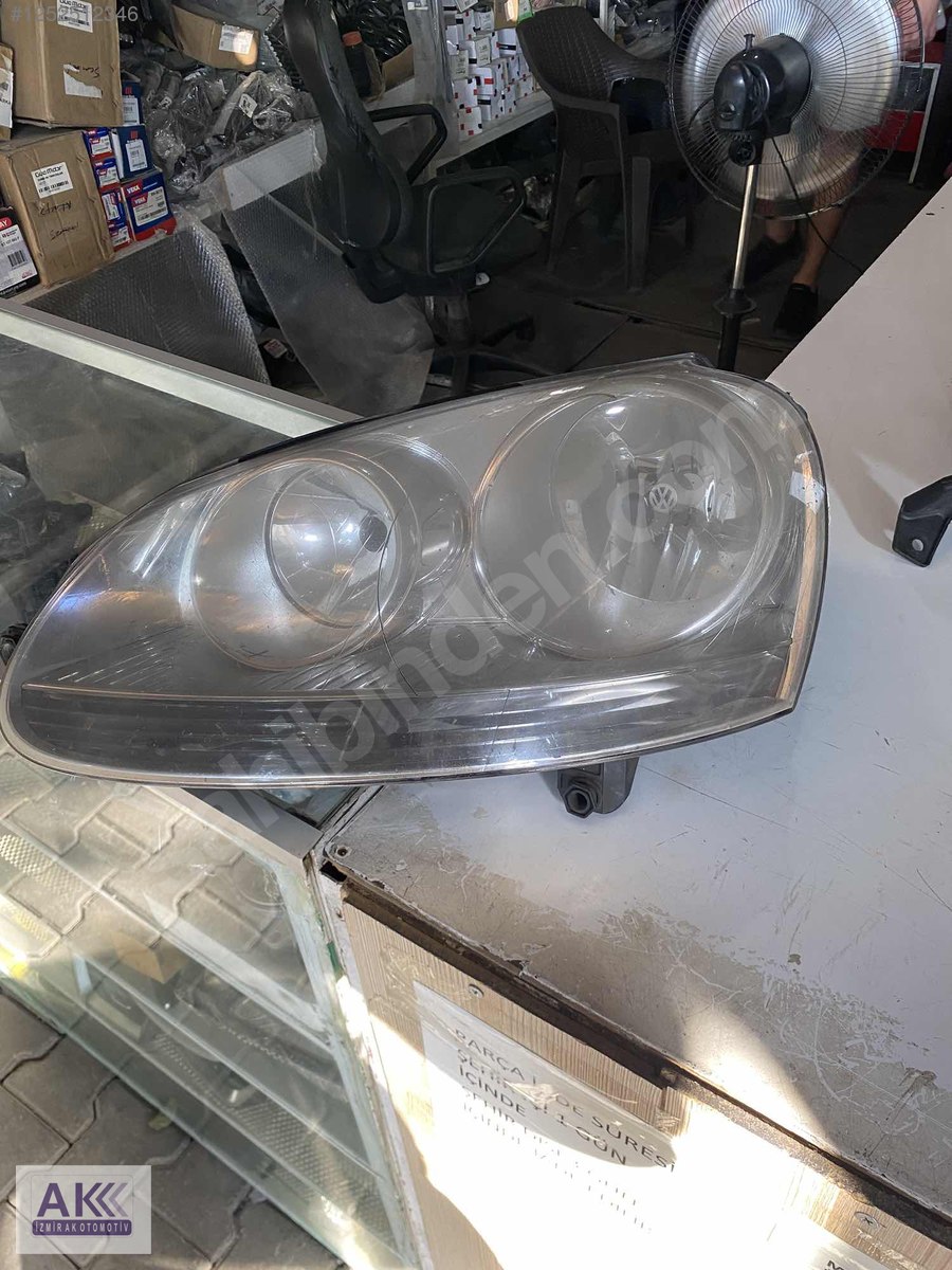 x16_1252512346btu volkswagen golf 5 jetta orjınal sol ön far - Görsel 1