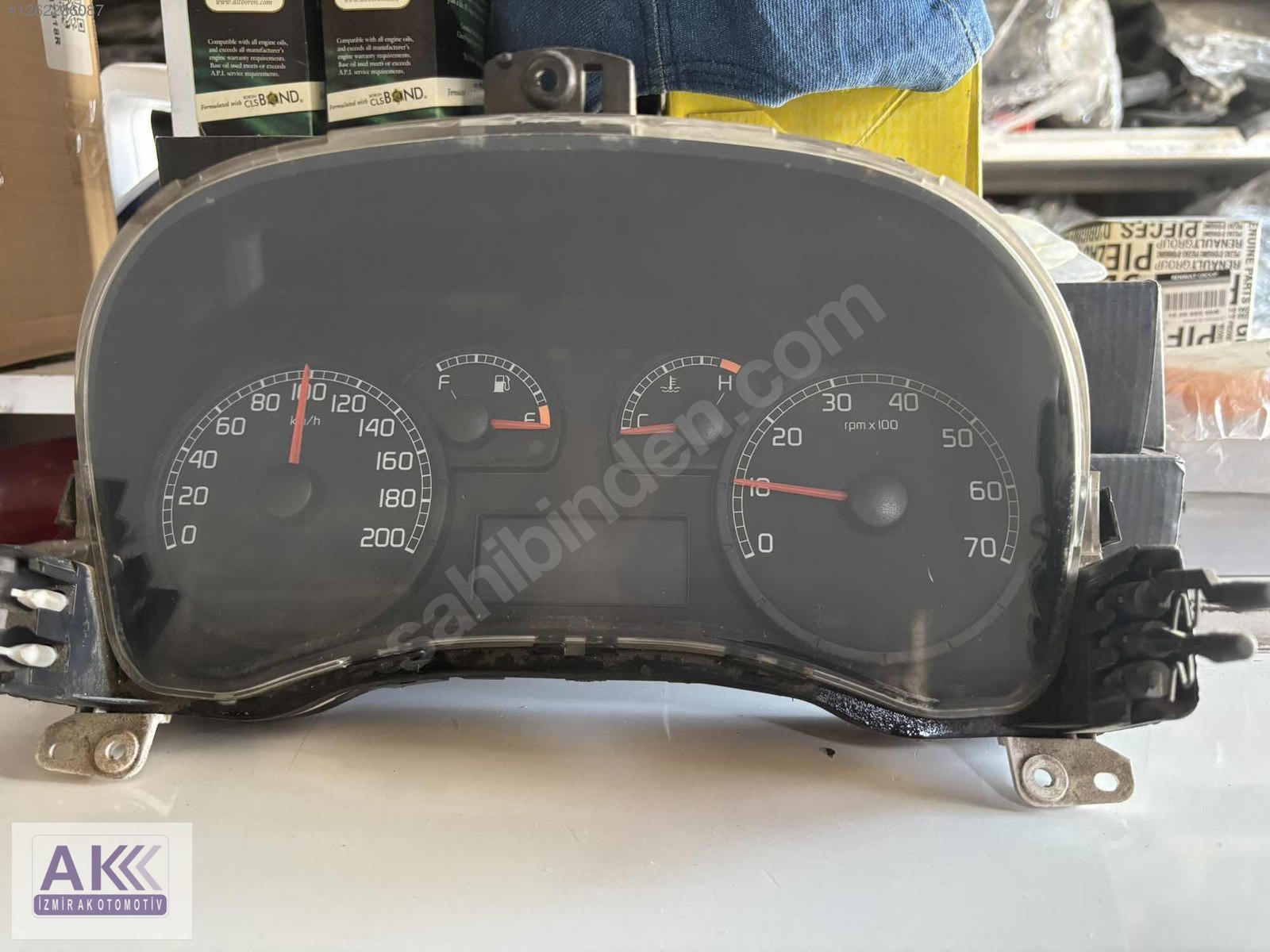 x16_1262236087dzp fiat doblo 2 orjınal gösterge paneli - Görsel 1